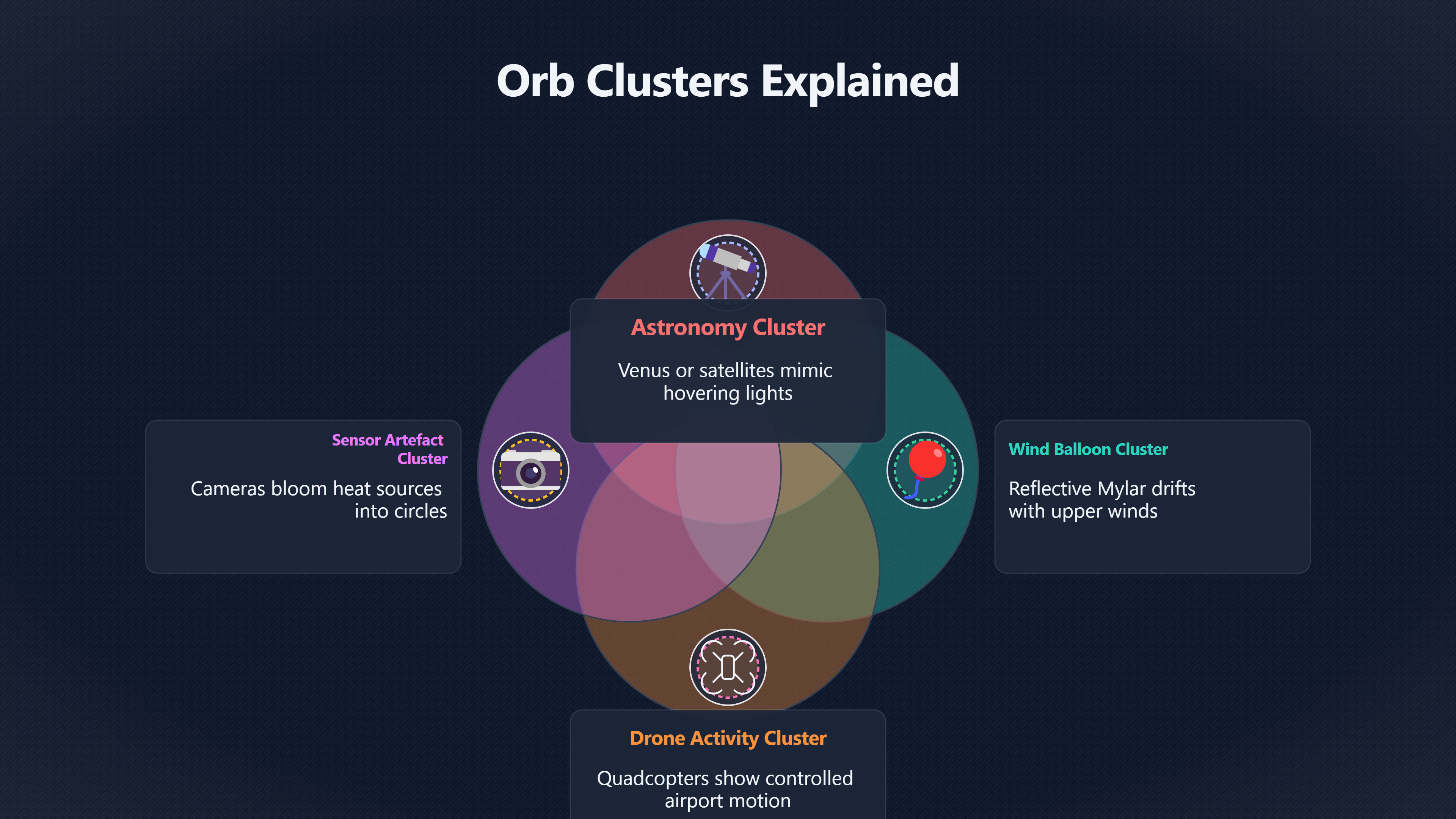Overview image for Why One 'Orb UFO' Can Mean Four Different Things | AI Clustering