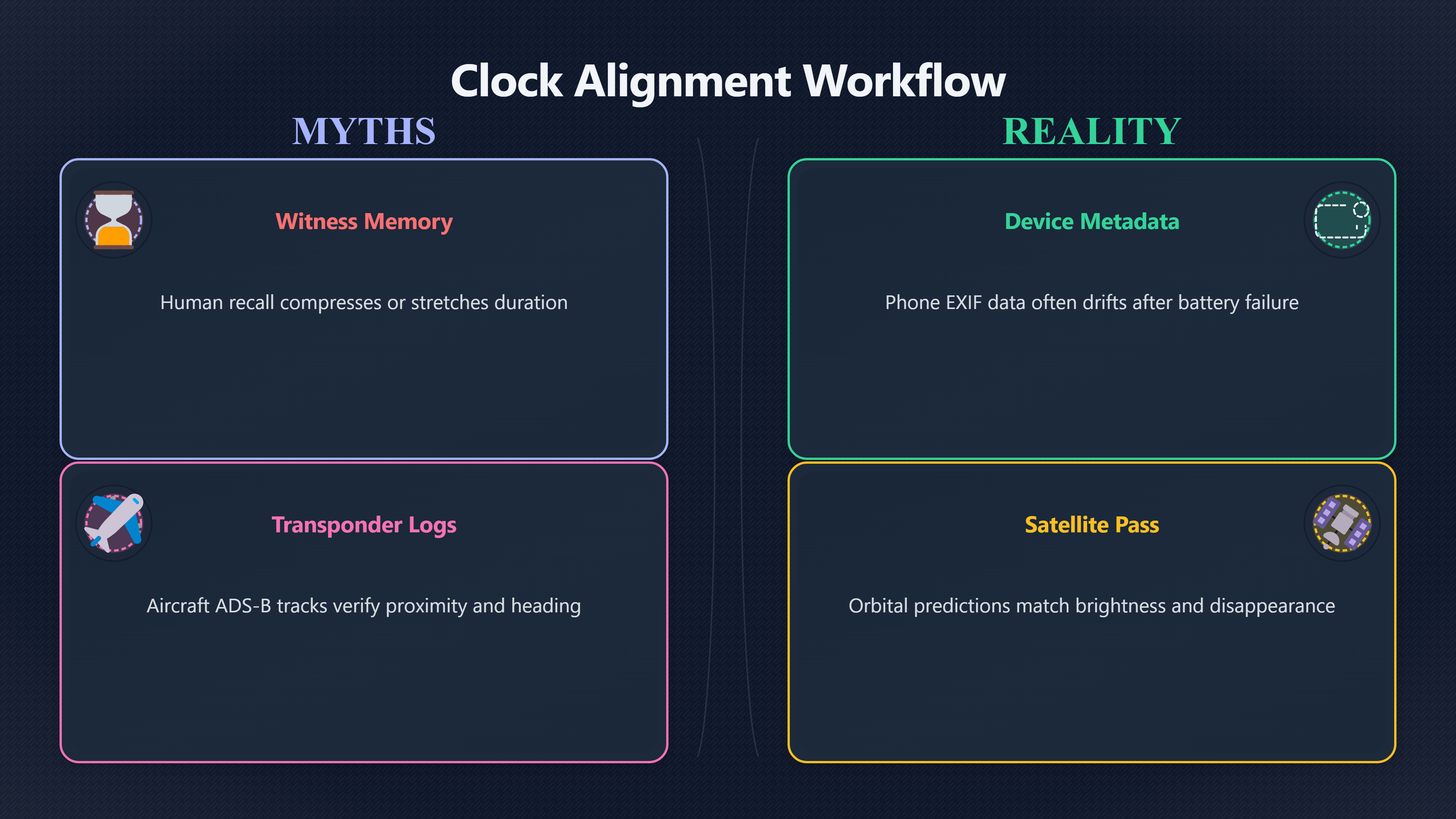 Overview image for Do The Timelines Really Match The UFO Claim | Layered timeline