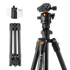 Listing image for K&F CONCEPT 63'' Camera Tripod 360° Ball Head for DSLR Sony Nikon K234A0+BH-28L