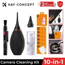 Listing image for K&F CONCEPT 10-in-1 Camera Cleaning Kit with Lens Pen, Air Blower ,Cloth, Liquid